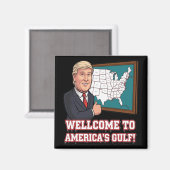 アメリカ合衆国のウェルカム湾の マグネット (正面/裏面)