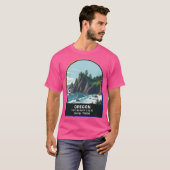 アメリカ合衆国のオレゴン州 Tシャツ (正面フル)