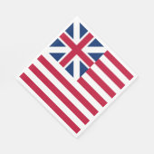 アメリカ合衆国のグランドユニオンフラッグ スタンダードランチョンナプキン (角)