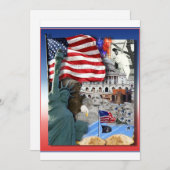 アメリカ合衆国のシンボル 招待状 (正面/裏面)