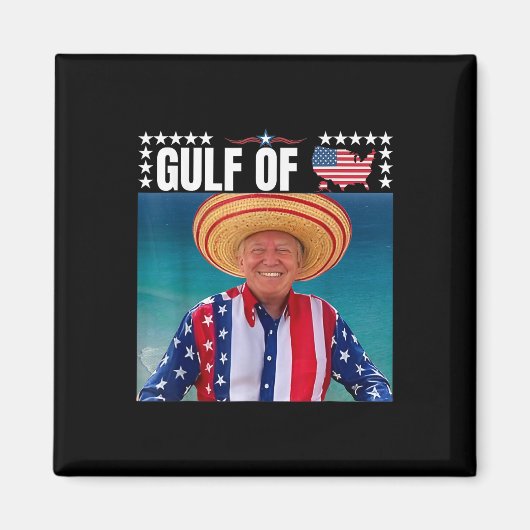 アメリカ合衆国のトランプ湾 マグネット (正面)
