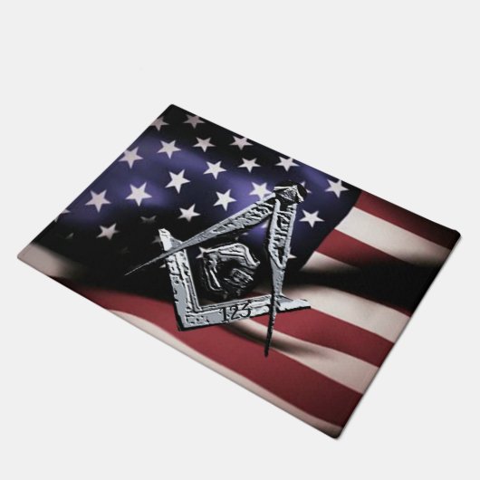 アメリカ合衆国のマソニック·マインズ(シルバリー) ドアマット (アングル)