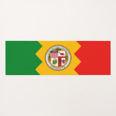 アメリカ合衆国のロサンゼルス国旗を掲げた愛国的なヨガマット ヨガマット (裏面(横))