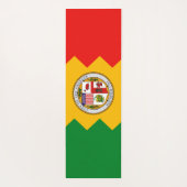 アメリカ合衆国のロサンゼルス国旗を掲げた愛国的なヨガマット ヨガマット (裏面)