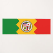 アメリカ合衆国のロサンゼルス国旗を掲げた愛国的なヨガマット ヨガマット (正面(横))