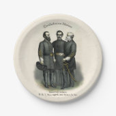 アメリカ合衆国の同盟🎖️⚔️南北戦争ヒーロー ペーパープレート (正面)