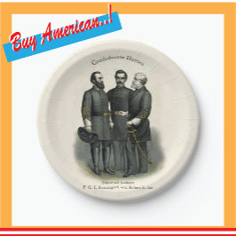 アメリカ合衆国の同盟🎖️⚔️南北戦争ヒーロー ペーパープレート