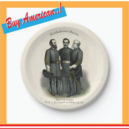 アメリカ合衆国の同盟🎖️⚔️南北戦争ヒーロー ペーパープレート