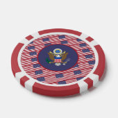 アメリカ合衆国の国旗と国章 ポーカーチップ (シングル)
