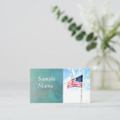 アメリカ合衆国の国旗の芸術 名刺 (スタンド正面)