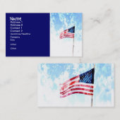 アメリカ合衆国の国旗の芸術 名刺 (正面/裏面)