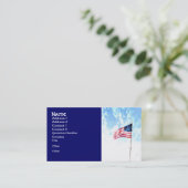 アメリカ合衆国の国旗の芸術 名刺 (スタンド正面)