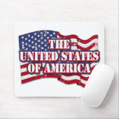 アメリカ合衆国の国旗動揺して マウスパッド (マウス)