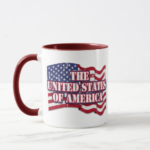 アメリカ合衆国の国旗動揺して マグカップ
