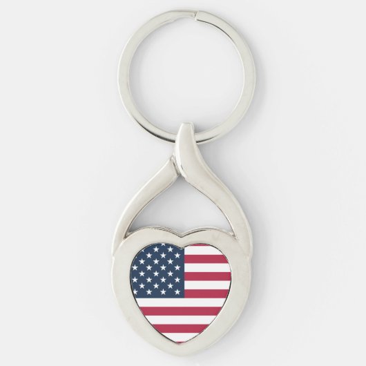 アメリカ合衆国の国旗 キーホルダー (正面)