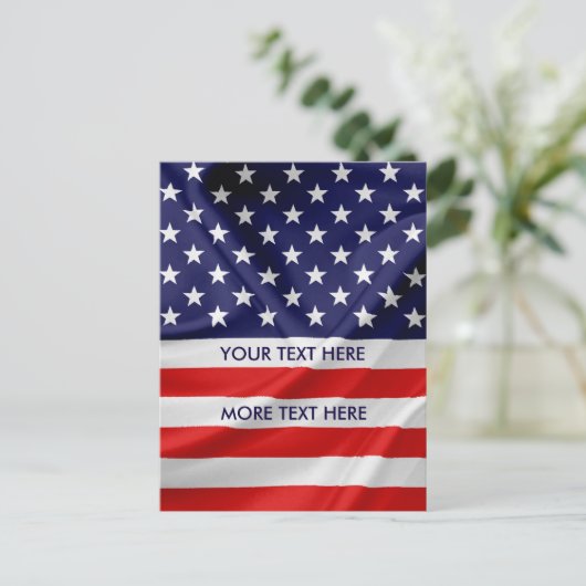 アメリカ合衆国の国旗 ポストカード (スタンド正面)