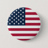 アメリカ合衆国の国旗 缶バッジ (正面)