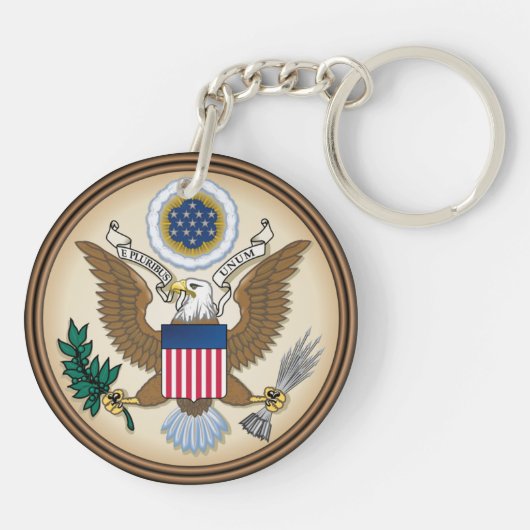 アメリカ合衆国の国璽 キーホルダー (裏面)