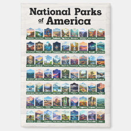 アメリカ合衆国の国立公園 マグネット