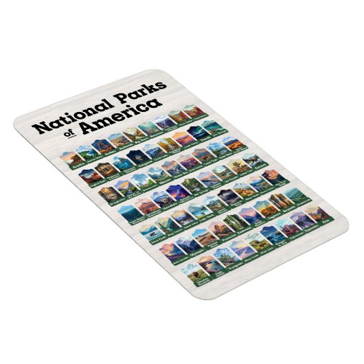 アメリカ合衆国の国立公園 マグネット (右側)