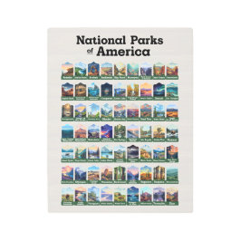 アメリカ合衆国の国立公園 メタルプリント