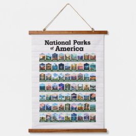 アメリカ合衆国の国立公園 吊り下げ型タペストリー