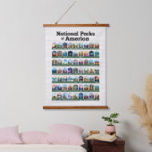 アメリカ合衆国の国立公園 吊り下げ型タペストリー (寝室)