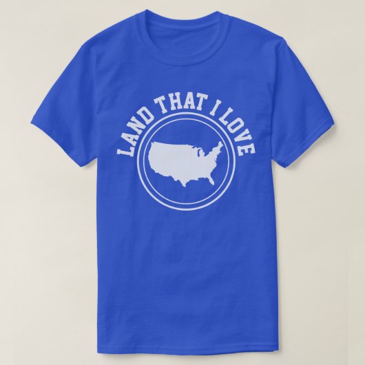 アメリカ合衆国の地図アメリカ Tシャツ (デザイン正面)