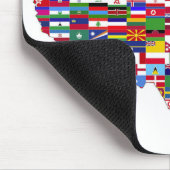 アメリカ合衆国の地図 マウスパッド (コーナー)