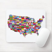 アメリカ合衆国の地図 マウスパッド (マウス)