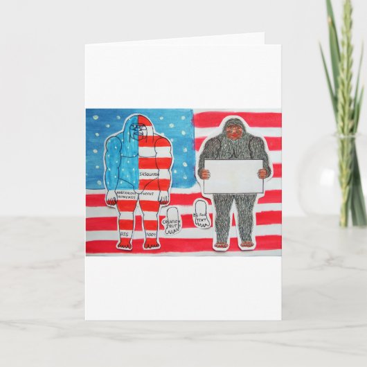 アメリカ合衆国の大きなfoo A文字&フラグ2.flag, カード (正面)