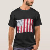 アメリカ合衆国の平和時アメリカ愛国者国旗 Tシャツ (正面)