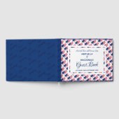 アメリカ合衆国の愛国的な地図カスタム聖なる書物、 経典結婚ズ ゲストブック (全面)