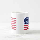 アメリカ合衆国の旗。アメリカ合衆国。 コーヒーマグカップ (中央)