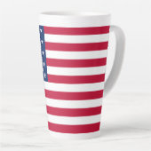 アメリカ合衆国の旗 カフェラテマグ (右アングル)