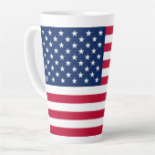 アメリカ合衆国の旗 カフェラテマグ (左アングル)