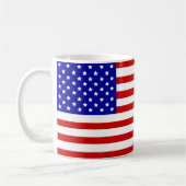 アメリカ合衆国の旗 コーヒーマグカップ (左)