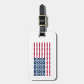 アメリカ合衆国の旗 ラゲッジタグ (正面縦)