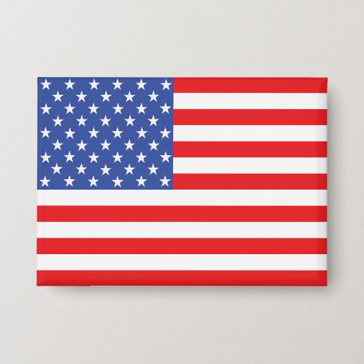 アメリカ合衆国の旗 缶バッジ (正面)