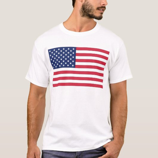 アメリカ合衆国の星条旗 Tシャツ (正面)