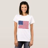 アメリカ合衆国の星条旗 Tシャツ (正面フル)