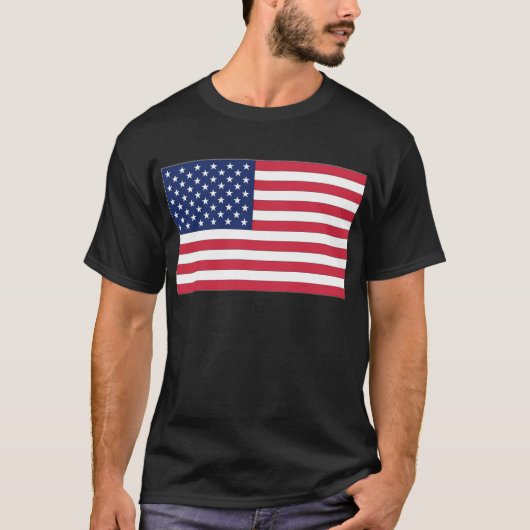 アメリカ合衆国の星条旗 Tシャツ (正面)