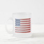 アメリカ合衆国の曇りガラスのコーヒーマグ フロストグラスマグカップ (左)