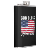 アメリカ合衆国の神の祝福7月の愛国心の4th フラスク (右)