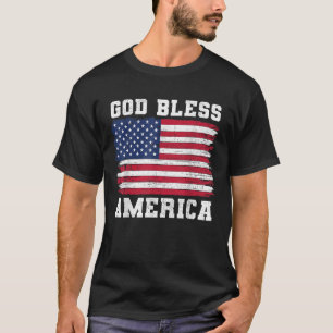 アメリカ合衆国の神の祝福7月の愛国心の4th tシャツ