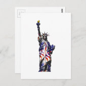 アメリカ合衆国の自由の女神 ポストカード (正面/裏面)