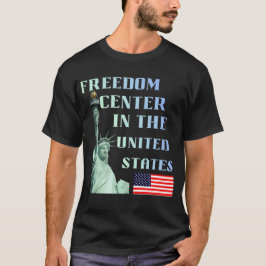 アメリカ合衆国の自由センター 愛国的な自由 Tシャツ