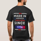 アメリカ合衆国の自由センター 愛国的な自由 Tシャツ (裏面)