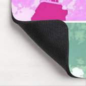 アメリカ合衆国の自由ポップ・アートの芸術像のシンボル マウスパッド (コーナー)