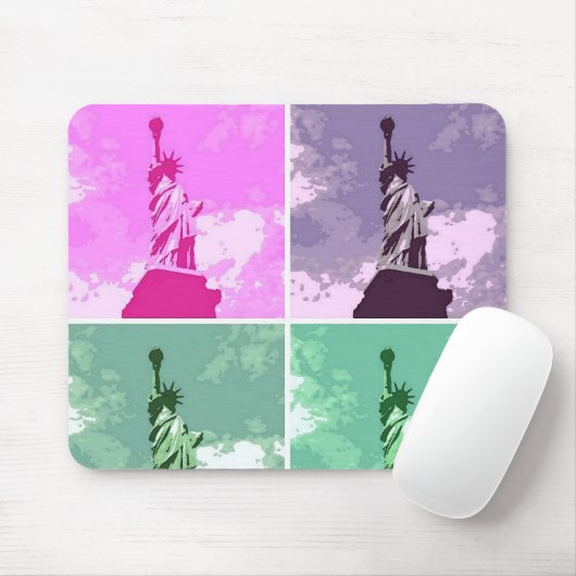 アメリカ合衆国の自由ポップ・アートの芸術像のシンボル マウスパッド (マウス)